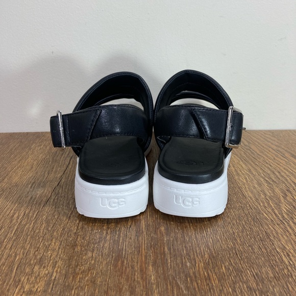 Ugg Zayne Double Strap Slingback Platform Sandal Womens Various Sizes Black NWOT - Picture 4 of 9